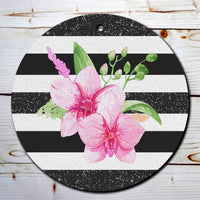 Tropical Floral Round Air Freshener