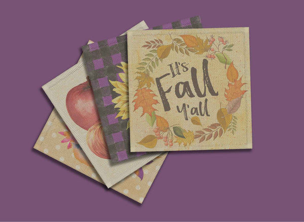 It's Fall Y'all SubliLinen™ Drink Coaster