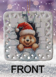 Break Through Buddies Personalized Square Porcelain Ornament