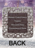 Break Through Buddies Personalized Square Porcelain Ornament