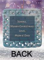 Break Through Buddies Personalized Square Porcelain Ornament