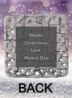 Break Through Buddies Personalized Square Porcelain Ornament