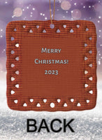 Break Through Buddies Personalized Square Porcelain Ornament