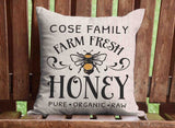 Honey Farm Throw Pillow Cover