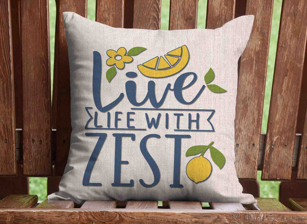 Lemon Squeeze Throw Pillow Cover