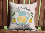 Lemon Squeeze Throw Pillow Cover