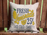 Lemon Squeeze Throw Pillow Cover