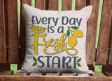 Lemon Squeeze Throw Pillow Cover