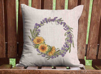 Sunflower Farm Throw Pillow Cover