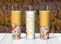 Falling for Fall Skinny Travel Tumbler