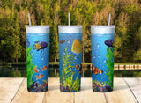 Seaside Fun Skinny Travel Tumbler