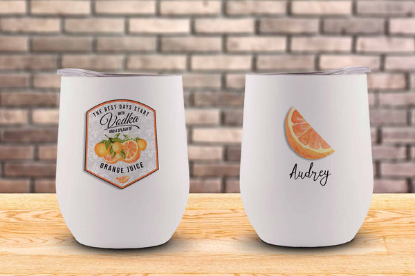 Sunny Spirits Personalized Stemless Wine Tumbler