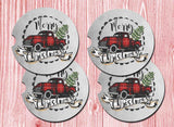 Christmas Collection Car Drink Coaster