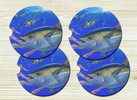 Fishing Life Car Drink Coaster