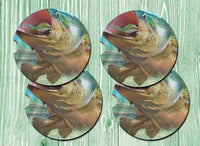 Fishing Life Car Drink Coaster