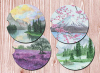 Spring Wilderness Car Drink Coaster