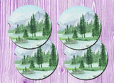 Spring Wilderness Car Drink Coaster