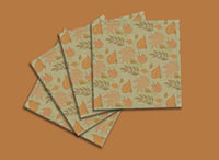 Autumn Patterns SubliLinen™ Drink Coaster