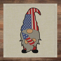 Patriotic Gnomes SubliLinen™ Drink Coaster