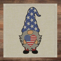 Patriotic Gnomes SubliLinen™ Drink Coaster