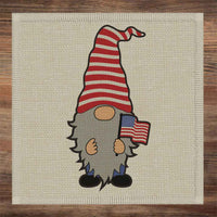 Patriotic Gnomes SubliLinen™ Drink Coaster