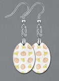 Autumn Day Oval LumaShell Earrings