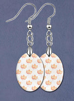 Autumn Day Oval LumaShell Earrings