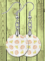 Autumn Day Round LumaShell Earrings