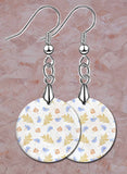 Autumn Day Round LumaShell Earrings