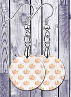 Autumn Day Round LumaShell Earrings