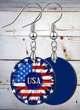 Americana Sunflower Petite Round SpectraLuxe Dangle Earrings