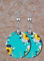 Sunflower Blues Petite Round SpectraLuxe Dangle Earrings