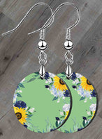 Sunflower Blues Petite Round SpectraLuxe Dangle Earrings