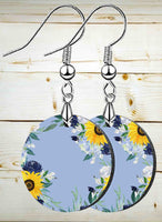 Sunflower Blues Petite Round SpectraLuxe Dangle Earrings