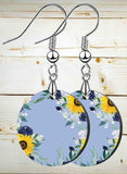 Sunflower Blues Petite Round SpectraLuxe Dangle Earrings