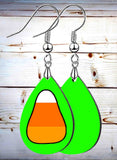 Candy Corn Petite Teardrop SpectraLuxe Dangle Earrings