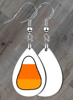 Candy Corn Petite Teardrop SpectraLuxe Dangle Earrings