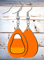 Candy Corn Petite Teardrop SpectraLuxe Dangle Earrings