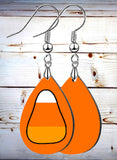 Candy Corn Petite Teardrop SpectraLuxe Dangle Earrings