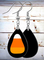 Candy Corn Petite Teardrop SpectraLuxe Dangle Earrings