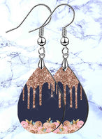 Love Floral Petite Teardrop SpectraLuxe Dangle Earrings