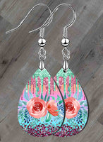 Love Floral Petite Teardrop SpectraLuxe Dangle Earrings