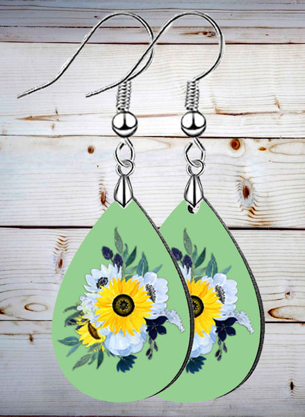 Sunflower Blues Petite Teardrop SpectraLuxe Dangle Earrings