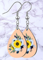 Sunflower Blues Petite Teardrop SpectraLuxe Dangle Earrings