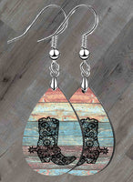 Western Petite Teardrop SpectraLuxe Dangle Earrings