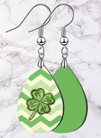 Lucky Retro Chevron Petite Teardrop SpectraLuxe Dangle Earrings