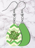 Lucky Retro Chevron Petite Teardrop SpectraLuxe Dangle Earrings