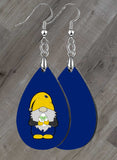 Gnome with Easter Egg Teardrop SpectraLuxe Dangle Earrings