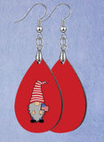 Patriotic Gnomes Teardrop SpectraLuxe Dangle Earrings