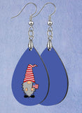 Patriotic Gnomes Teardrop SpectraLuxe Dangle Earrings